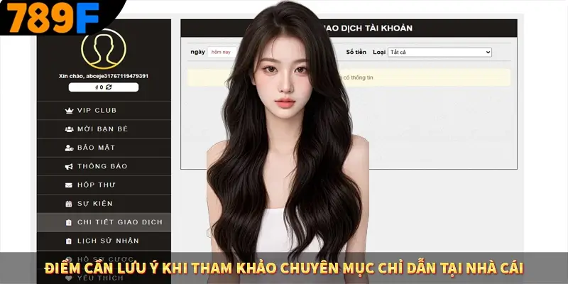 Điểm cần lưu ý khi tham khảo chuyên mục chỉ dẫn tại nhà cái