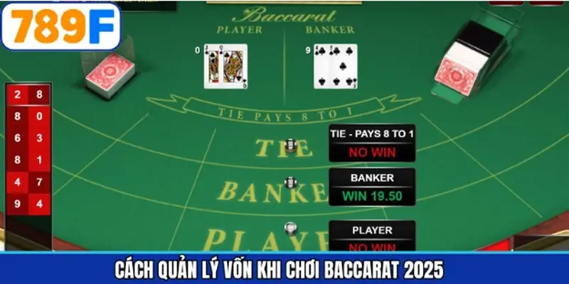 Phương pháp quản lý vốn cược baccarat tại 789F