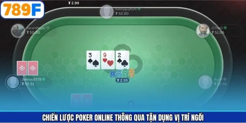 Chiến lược Poker online thông qua tận dụng vị trí ngồi