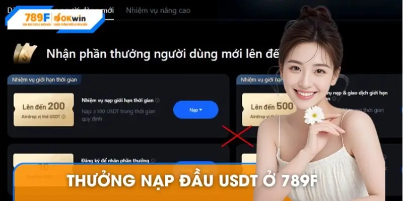 Thưởng nạp đầu USDT ở 789F