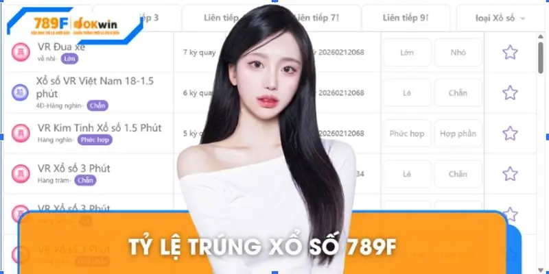 Tỷ lệ trúng xổ số 789F